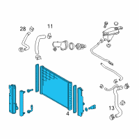 OEM Scion Radiator Assembly Diagram - 16400-36180