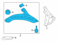 OEM Scion FR-S Lower Control Arm Diagram - SU003-10055