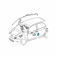 OEM Toyota Yaris Side Sensor Diagram - 89831-0H010