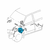 OEM Toyota Land Cruiser Actuator Assembly Diagram - 47050-60042