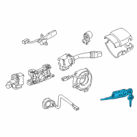 OEM Toyota 4Runner Cylinder & Keys Diagram - 69057-35070