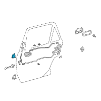 OEM Toyota Corolla Upper Hinge Diagram - 68760-02030