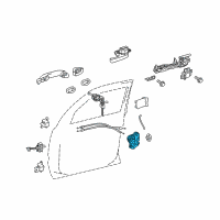 OEM Toyota Corolla Lock Assembly Diagram - 69030-42230