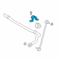 OEM Toyota Prius Stabilizer Bar Bracket Diagram - 48824-02100