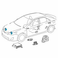 OEM Toyota RAV4 Front Sensor Diagram - 89173-09D40