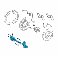 OEM Toyota Sienna Caliper Assembly Diagram - 47850-0E070