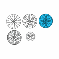 OEM Toyota Corolla Wheel Cover Diagram - 42621-02140