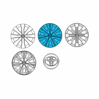 OEM Toyota Corolla Wheel Cover Diagram - 42602-12790
