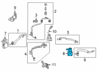 OEM Toyota RAV4 Expansion Valve Diagram - 88515-42110