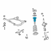 OEM Toyota Sienna Upper Spring Insulator Diagram - 48157-08010