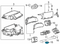 OEM Toyota Camry Temperature Aspirator Diagram - 88625-06040