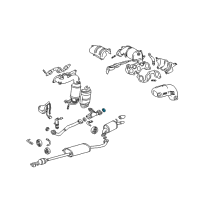 OEM Toyota Sienna Resonator & Pipe Gasket Diagram - 17451-0A010