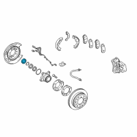 OEM Toyota 4Runner Hub & Bearing Oil Seal Diagram - 90310-58004