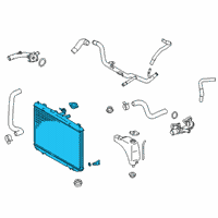 OEM Toyota Sienna Radiator Assembly Diagram - 16400-0P370