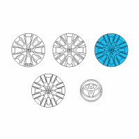 OEM Toyota Corolla Wheel Cover Diagram - 42602-02420