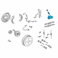 OEM Toyota Corolla Wheel Cylinder Diagram - 47570-02020