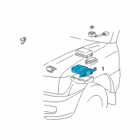 OEM Toyota Land Cruiser Fuse & Relay Box Diagram - 82720-60023