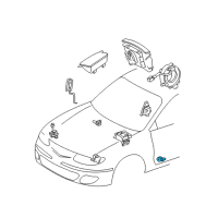 OEM Toyota Camry Side Sensor Diagram - 89835-33020