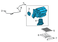 OEM Toyota Highlander Case Assembly Diagram - 87130-06410