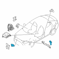 OEM Toyota Yaris Front Sensor Diagram - 89173-WB001