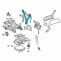 OEM Toyota Camry Timing Chain Diagram - 13506-0P011