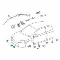 OEM Toyota Prius V Front Sensor Diagram - 89173-79025