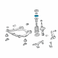 OEM Toyota Sienna Upper Spring Insulator Diagram - 48471-41012