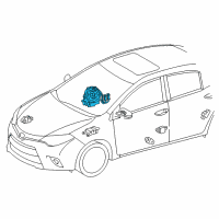 OEM Toyota Camry Clock Spring Diagram - 84307-02220