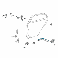 OEM Toyota Corolla Lock Cable Diagram - 69730-02130