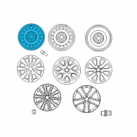 OEM Toyota Camry Wheel, Steel Diagram - 42611-06350