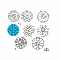 OEM Toyota Camry Wheel, Alloy Diagram - 42611-06370
