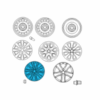 OEM Toyota Camry Wheel, Alloy Diagram - 42611-06640