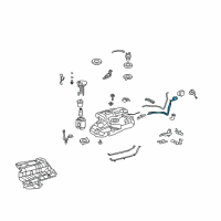 OEM Toyota Highlander Filler Pipe Diagram - 77201-0E050