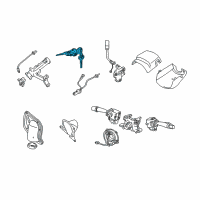 OEM Toyota Tundra Cylinder & Keys Diagram - 69057-34050
