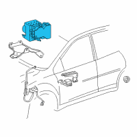 OEM Toyota Corolla Actuator Assembly Diagram - 44050-02140