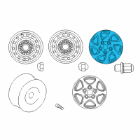 OEM Toyota Camry Wheel, Alloy Diagram - 42611-06120