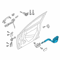 OEM Toyota Yaris iA Lock Assembly Diagram - 69040-WB001