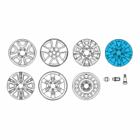 OEM Toyota Sequoia Wheel, Alloy Diagram - 42611-0C231