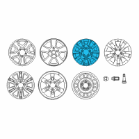OEM Toyota Tundra Wheel, Alloy Diagram - 42611-0C172