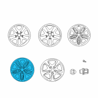 OEM Toyota RAV4 Wheel, Alloy Diagram - 42611-42142