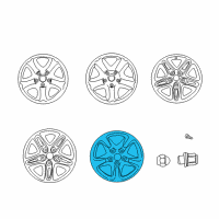 OEM Toyota RAV4 Wheel, Alloy Diagram - 42611-42131