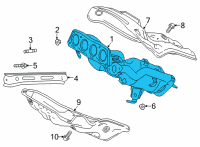 OEM Toyota Venza Exhaust Manifold Diagram - 17141-25131