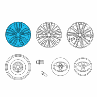 OEM Toyota Avalon Wheel, Alloy Diagram - 42611-07061
