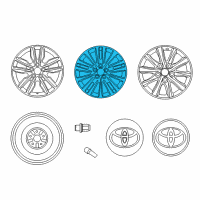 OEM Toyota Avalon Wheel, Alloy Diagram - 42611-07070