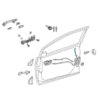 OEM Toyota Prius Lock Rod Diagram - 69311-47061