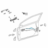 OEM Toyota Prius Lock Cable Diagram - 69750-47070