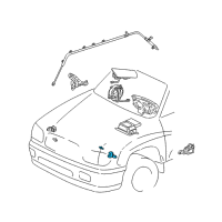 OEM Toyota Sequoia Front Sensor Diagram - 89174-09040