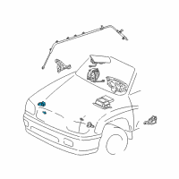 OEM Toyota Sequoia Front Sensor Diagram - 89173-09200