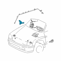 OEM Toyota Sequoia Side Sensor Diagram - 89833-0C020