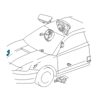 OEM Toyota Celica Front Sensor Diagram - 89173-29165